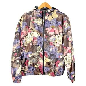 Nike FLORAL PRINT WOMENS "MEDIUM" PRE-OWNED WINDBREAKER/HOODIE MULTICOLOR JACKET